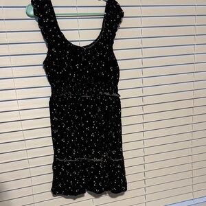 Wild Fable Black Mini Dress with White Dots